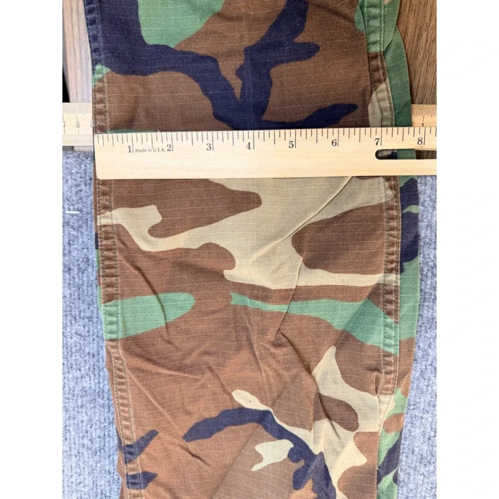 American Apparel Woodland Camo Cargo Pants Mens Small Long Tactical Workwear BDU